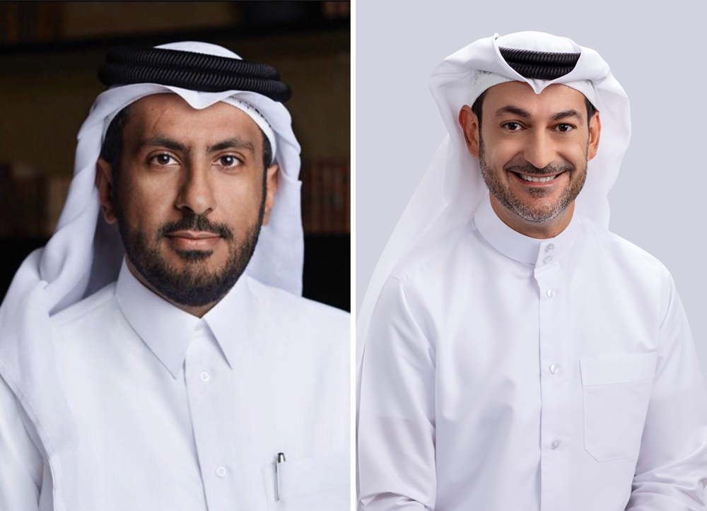 From left: Sheikh Faisal Bin Thani Al Thani Chairman Ooredoo Group and Aziz Aluthman FakhrooMD and CEO Ooredoo Group