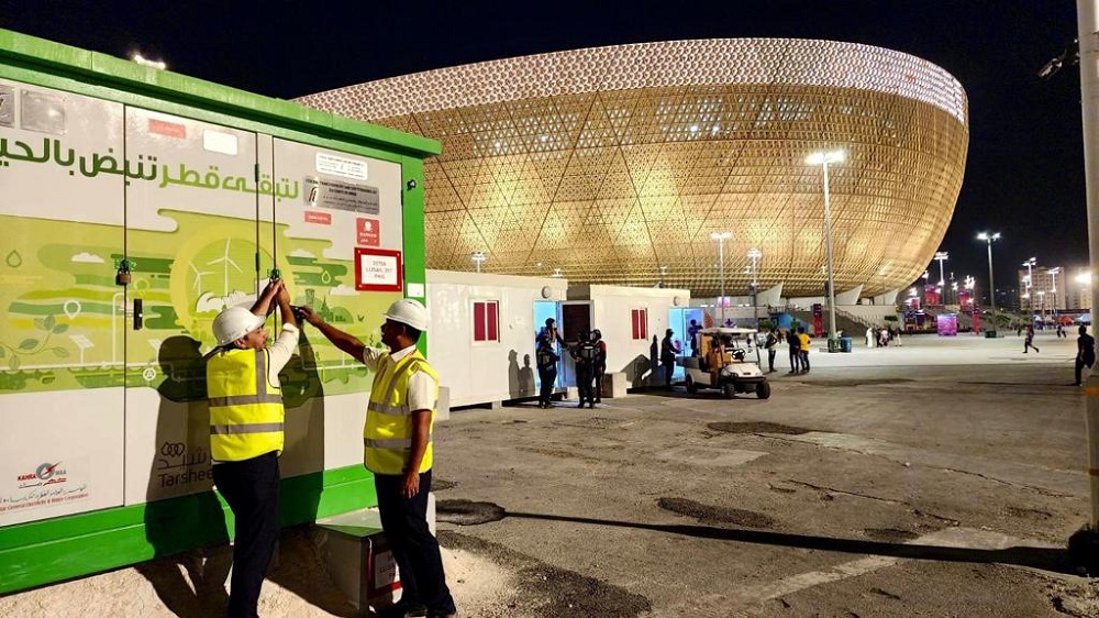 Kahramaa personnel at work during the World Cup.