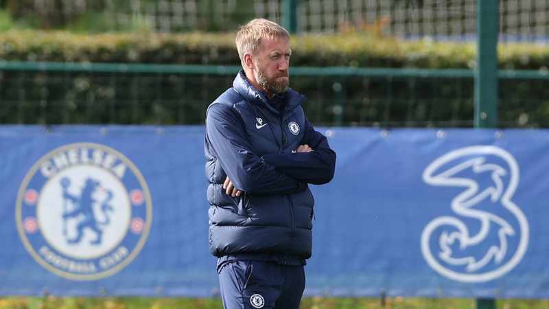 Chelsea's coach Graham Potter is under serious pressure given his results. Photo: Adrian Dennis/AFP

