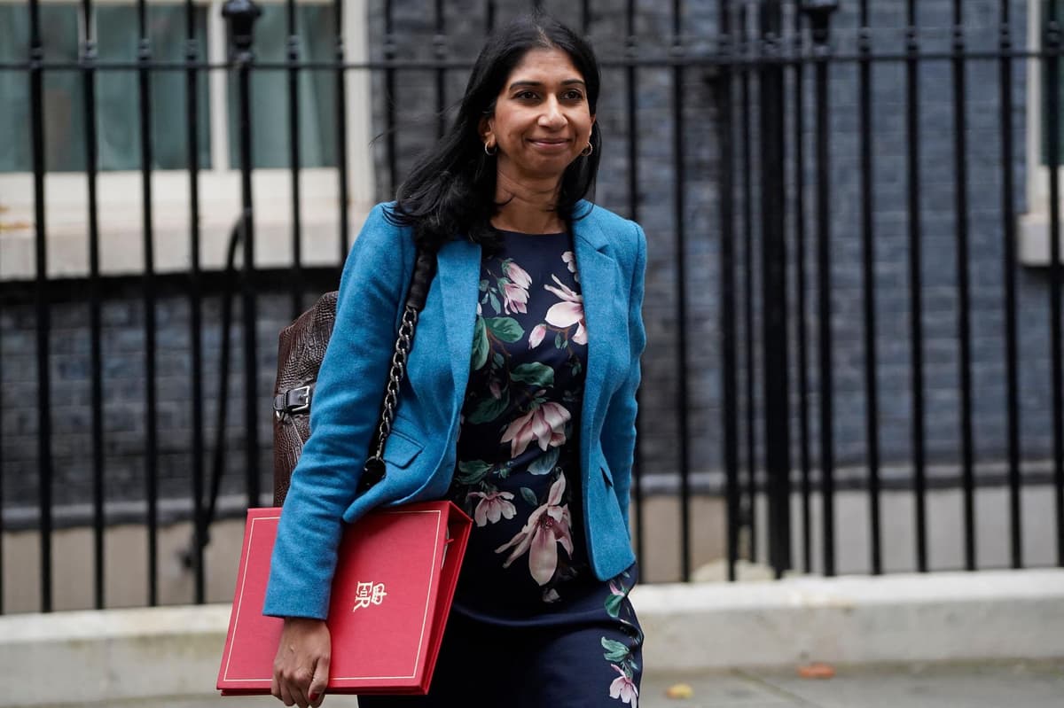 Uk's Home Secretary Suella Braverman. File photo / AFP