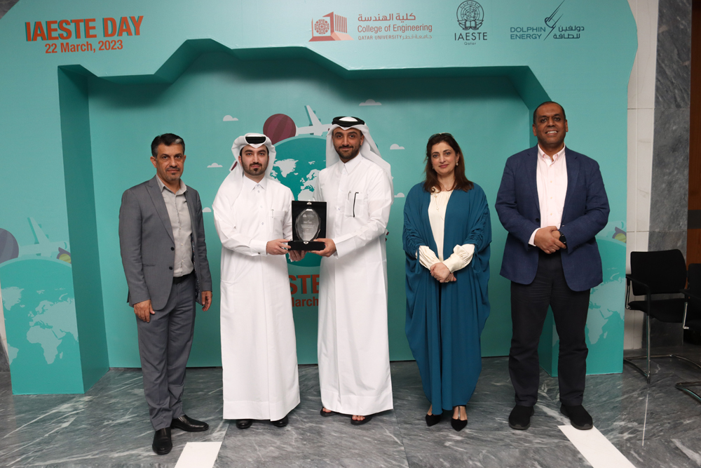 Officials during the IAESTE Day 2023 organised by Qatar University's College of Engineering.