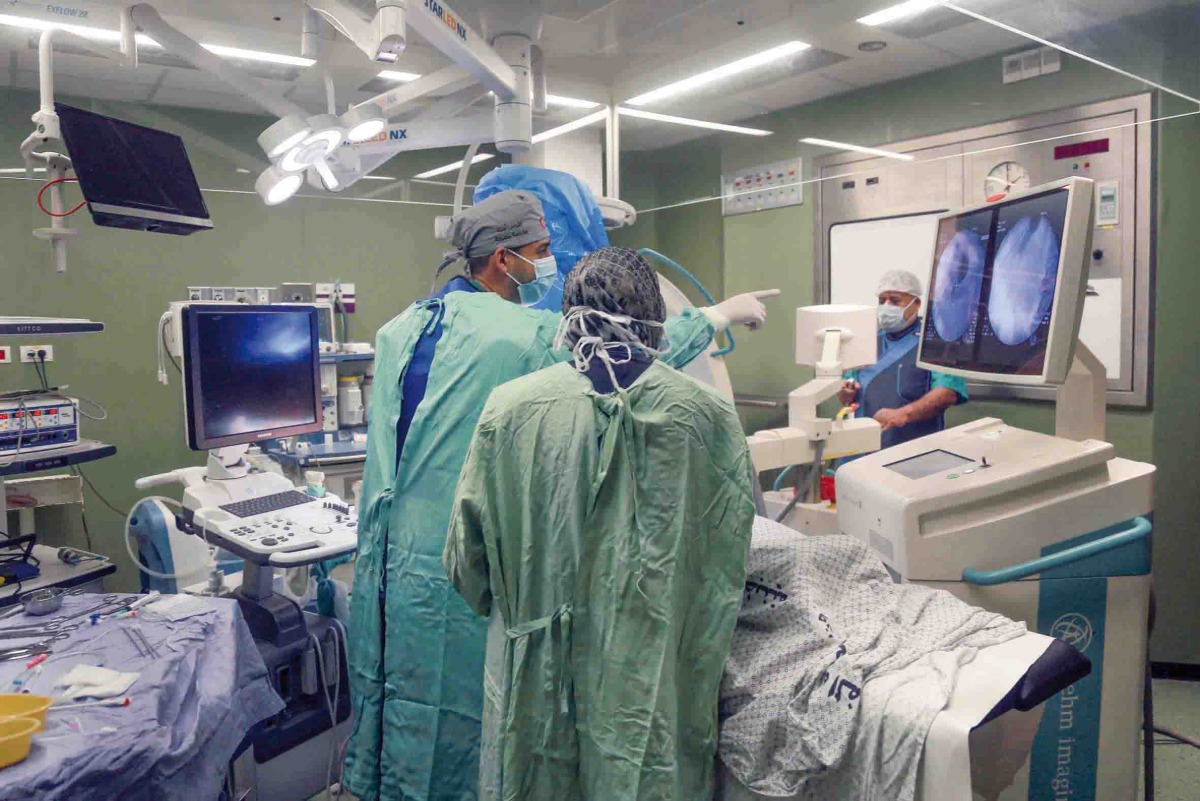 QRCS arranged surgeries for poor patients in Gaza. 