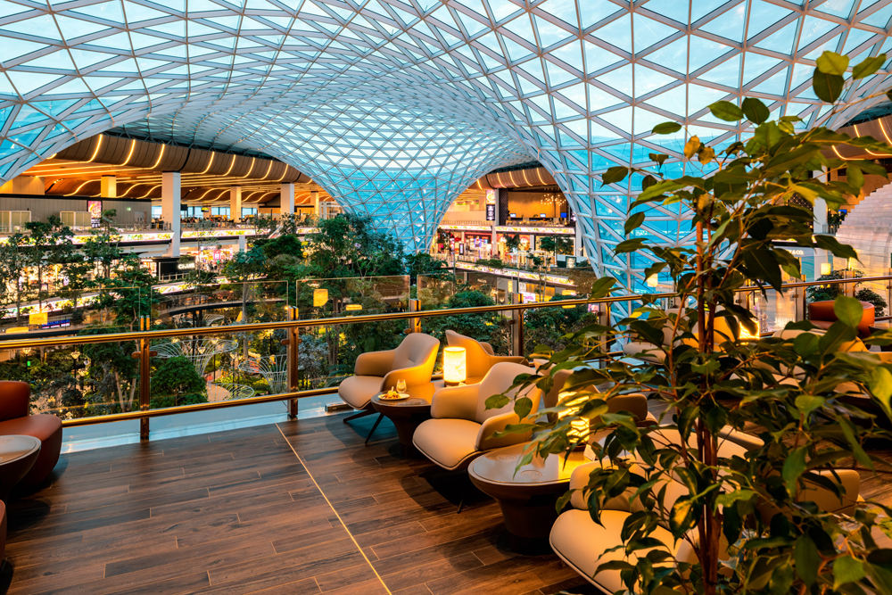 A view of 'The Garden', the new Al Mourjan Business Lounge at HIA.  