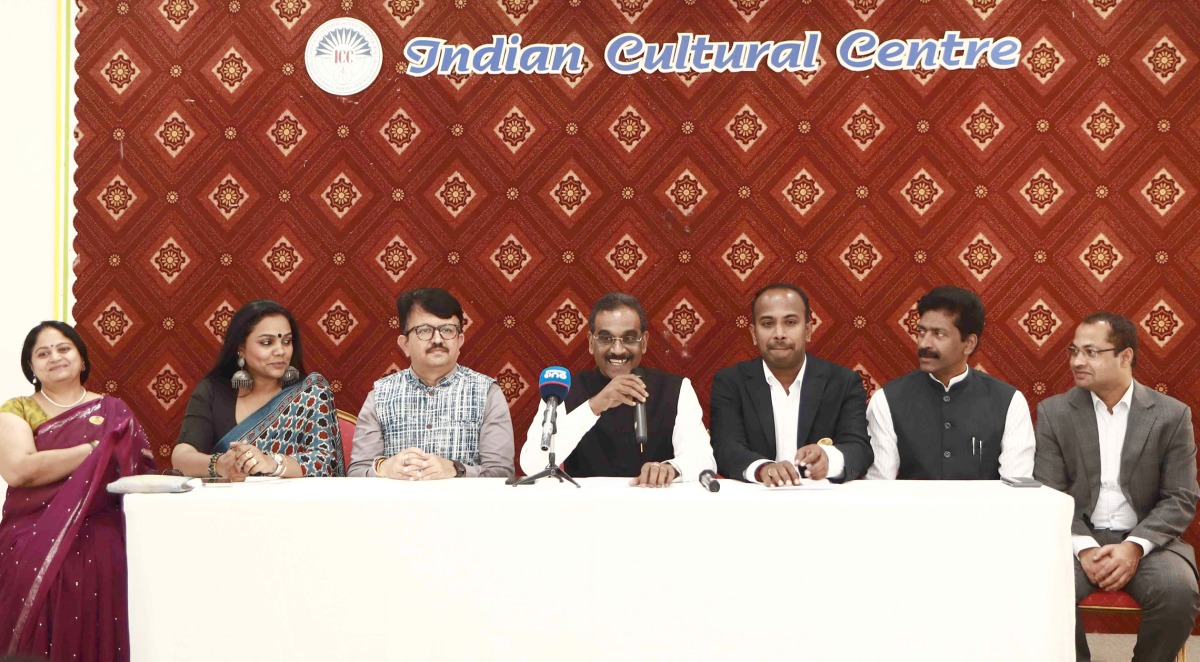 ICC President Manikantan AP (centre) with ICC management team addressing a press conference at ICC premises yesterday.