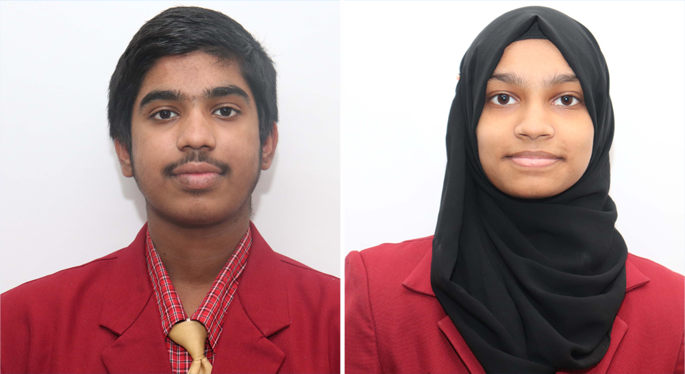 From left: Afzal Salim and Zohra Fakkrudeen