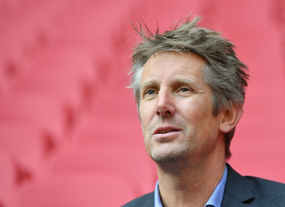 File photo: Ajax Amsterdam CEO Edwin van der Sar gives an interview to Agence France-Presse (AFP) at the Johan Cruijff Arena in Amsterdam on February 12, 2019. (Photo by EMMANUEL DUNAND / AFP)

