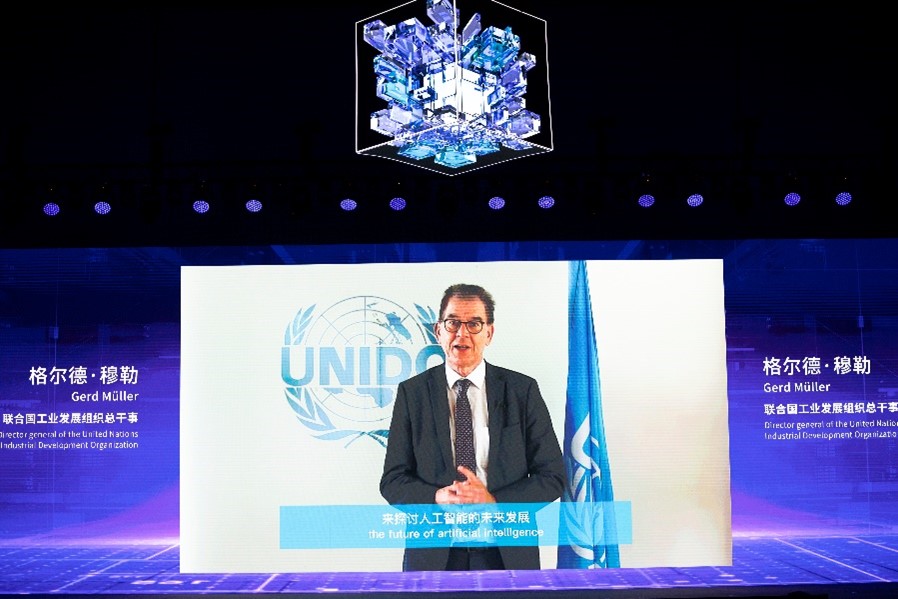 UNIDO Director General, Gerd Müller addressing the WAIC audience during the opening ceremony.