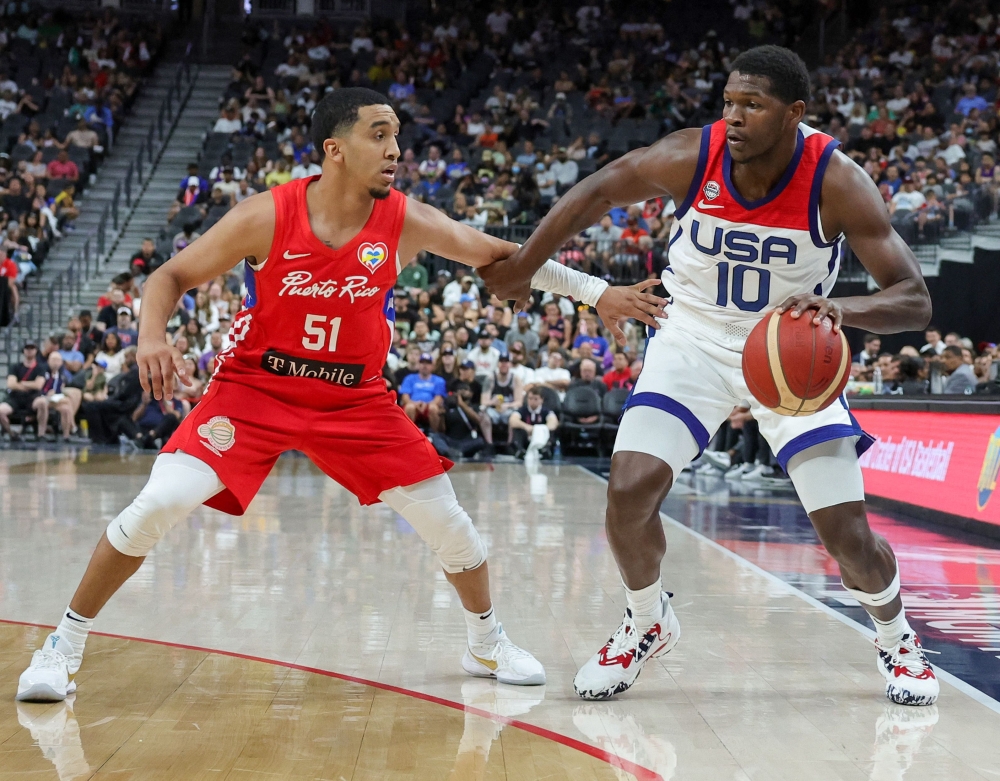 Young US NBA stars rout Puerto Rico in World Cup tuneup - Vimarsana News