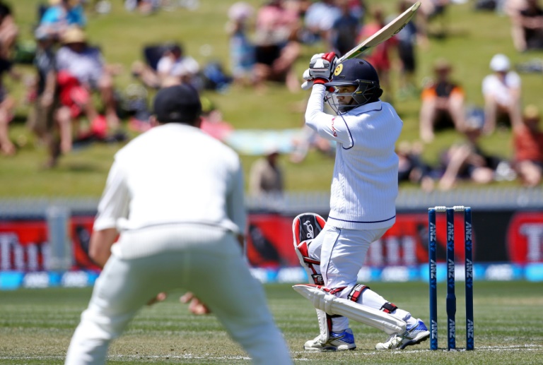 File photo: Sri Lankan cricket team during day one of the International Test against New Zealand in Hamilton on December 18, 2015. (AFP)