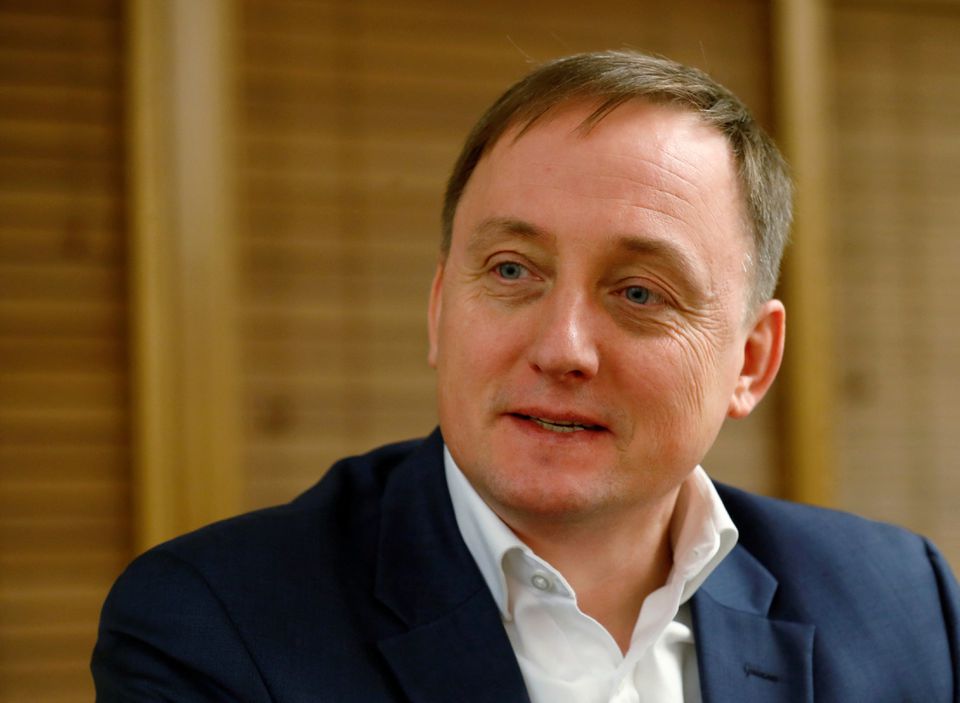 Latvian central bank governor Martins Kazaks speaks to media in Riga, Latvia December 18, 2019. REUTERS/Ints Kalnins/File Phot