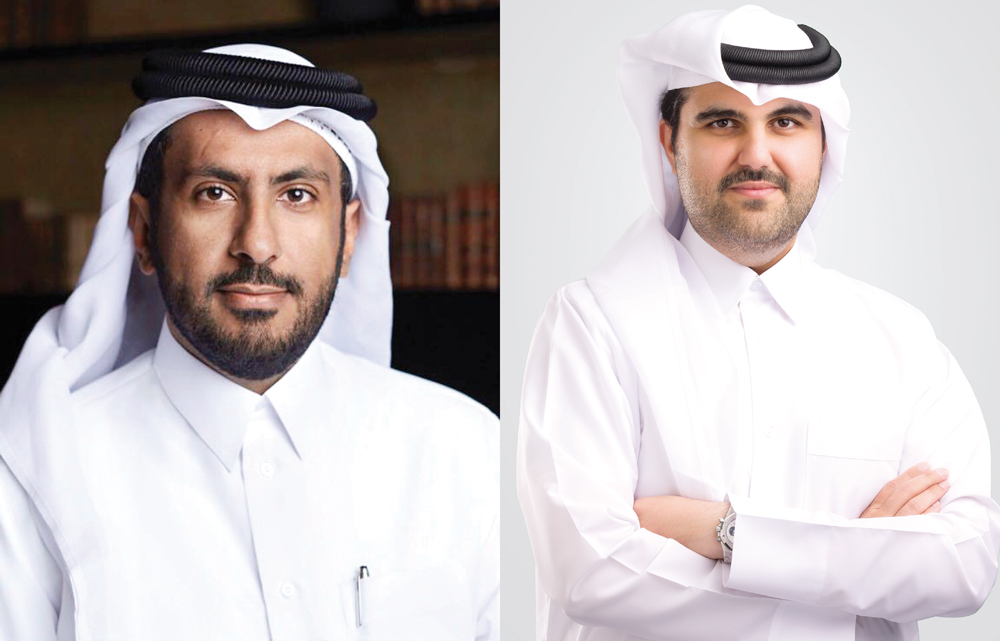 From left: H E Sheikh Faisal bin Thani Al Thani, Lesha Bank Chairman, and Mohammed Ismail Al Emadi, Lesha Bank CEO