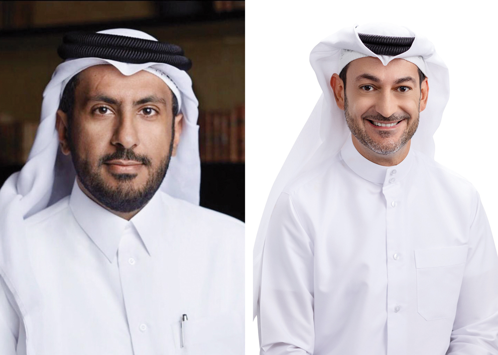 Ooredoo Group Chairman, Sheikh Faisal bin Thani Al Thani (left) and Ooredoo Group, Managing Director and CEO, Aziz Aluthman Fakhroo 