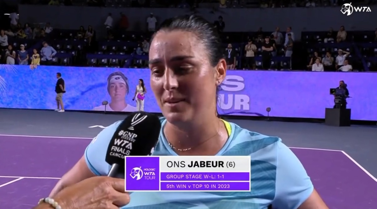 Photo: Screengrab from video shared on Ons Jabeur's Instagram page. 