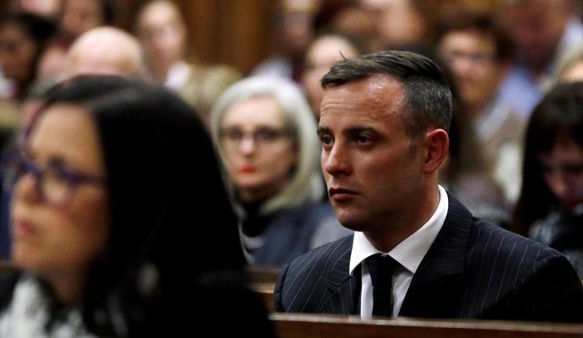 File photo: Former Paralympian Oscar Pistorius attends the sentencing for the murder of Reeva Steenkamp at the Pretoria High Court, South Africa June 13, 2016. REUTERS/Themba Hadebe/Pool