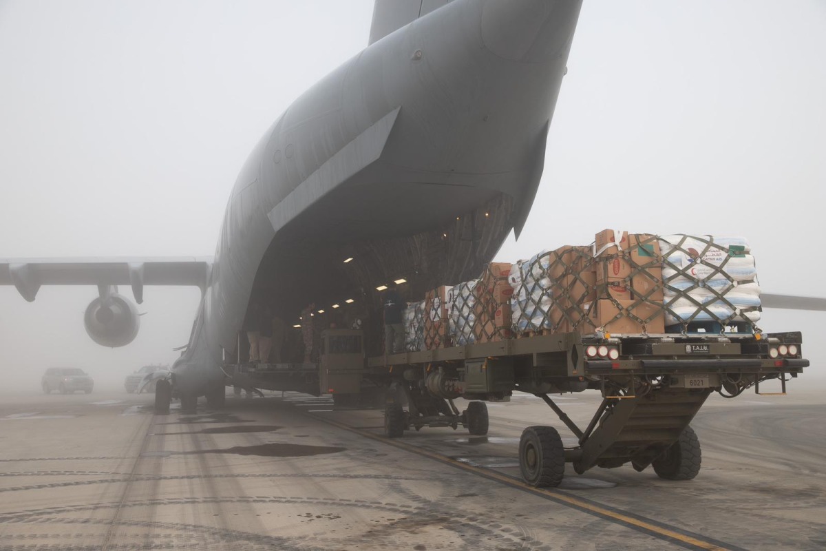 Qatar sends 58 tonnes of aid to Palestinians in Gaza - Vimarsana News