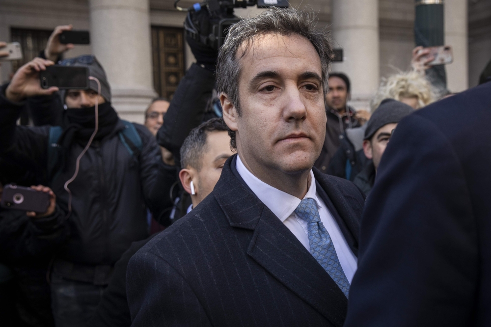 In this file photo taken on November 29, 2018, Michael Cohen, former personal attorney to US President Donald Trump, exits federal court, in New York City. / AFP / GETTY IMAGES NORTH AMERICA / Drew Angerer

