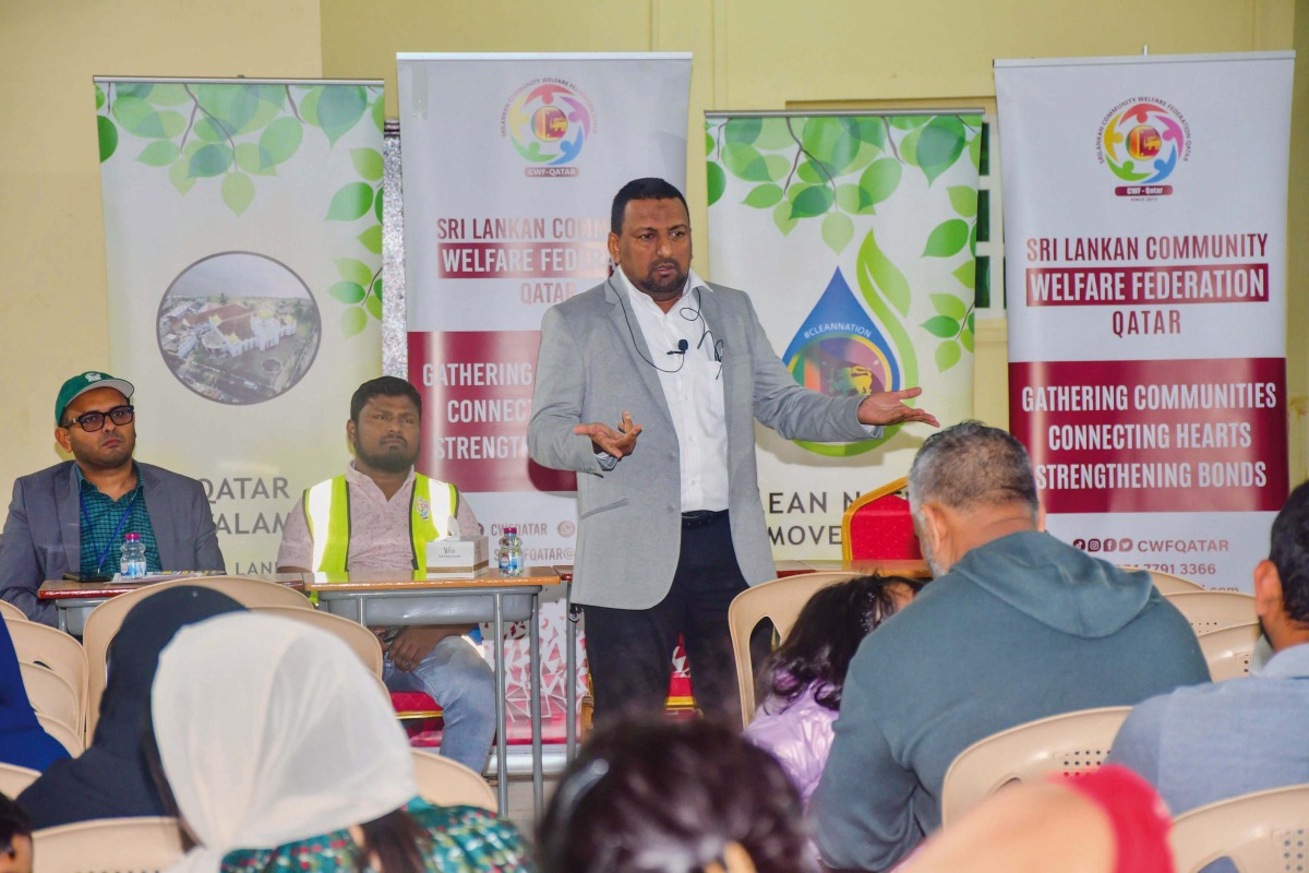 Ilham Marikar addressing the seminar. 