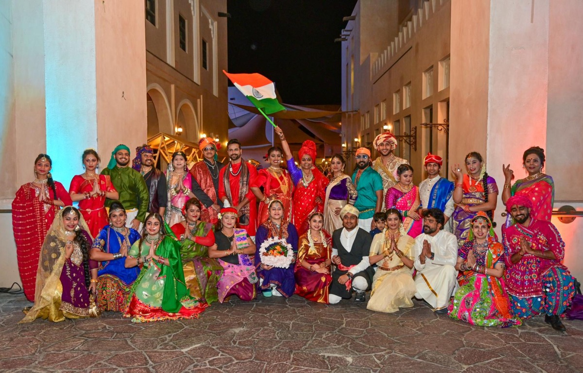 Indian team that performed at Katara over the weekend