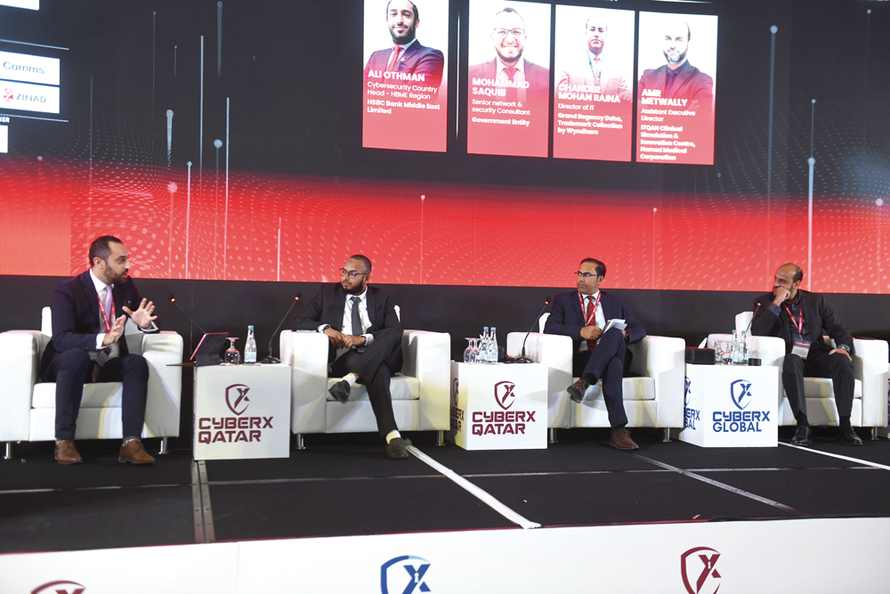 Experts exchange ideas during the CyberX Summit & Awards - Qatar Edition. PIC: AMR DIAB