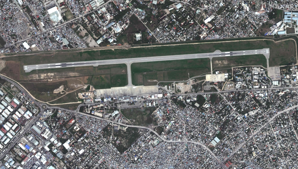 The Toussaint Louverture International Airport in Port-au-Prince. Photo Credit: Satellite image 2024 Maxar Technologies / AFP