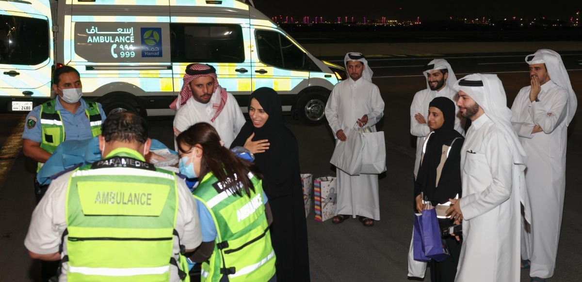 23rd batch of Palestinians wounded in Gaza Strip arrives in Doha for treatment