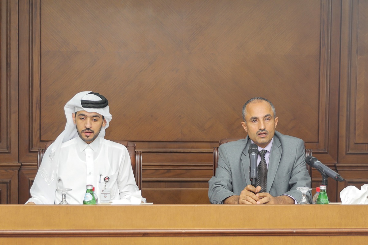 QICCA’s Secretary-General Ibrahim Shahbik and Dr Abdelbaset Mohamed Al Drasi, and Head of the Private Law Dept. Assistant Professor of Commercial Law at Sapa University