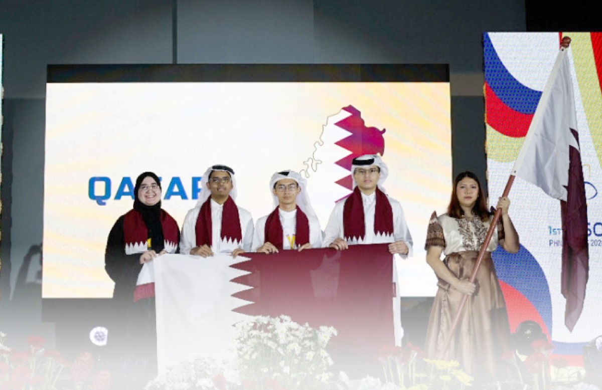Qatari students participating in the 2024 International Nuclear Science Olympiad held in the Philippines. 