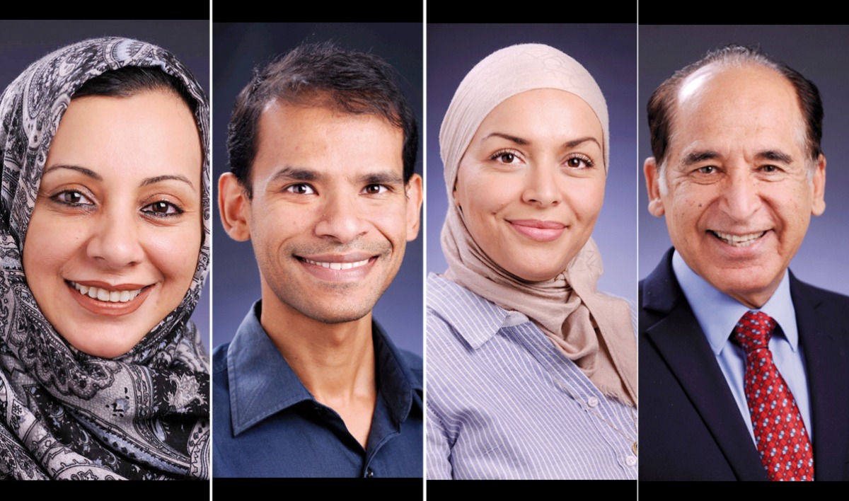  Members of the Institute for Population Health at WCM-Q. from left: Dr. Sohaila Cheema, Dr. Amit Abraham, Dr. Karima Chaabna, and Dr. Ravinder Mamtani. 