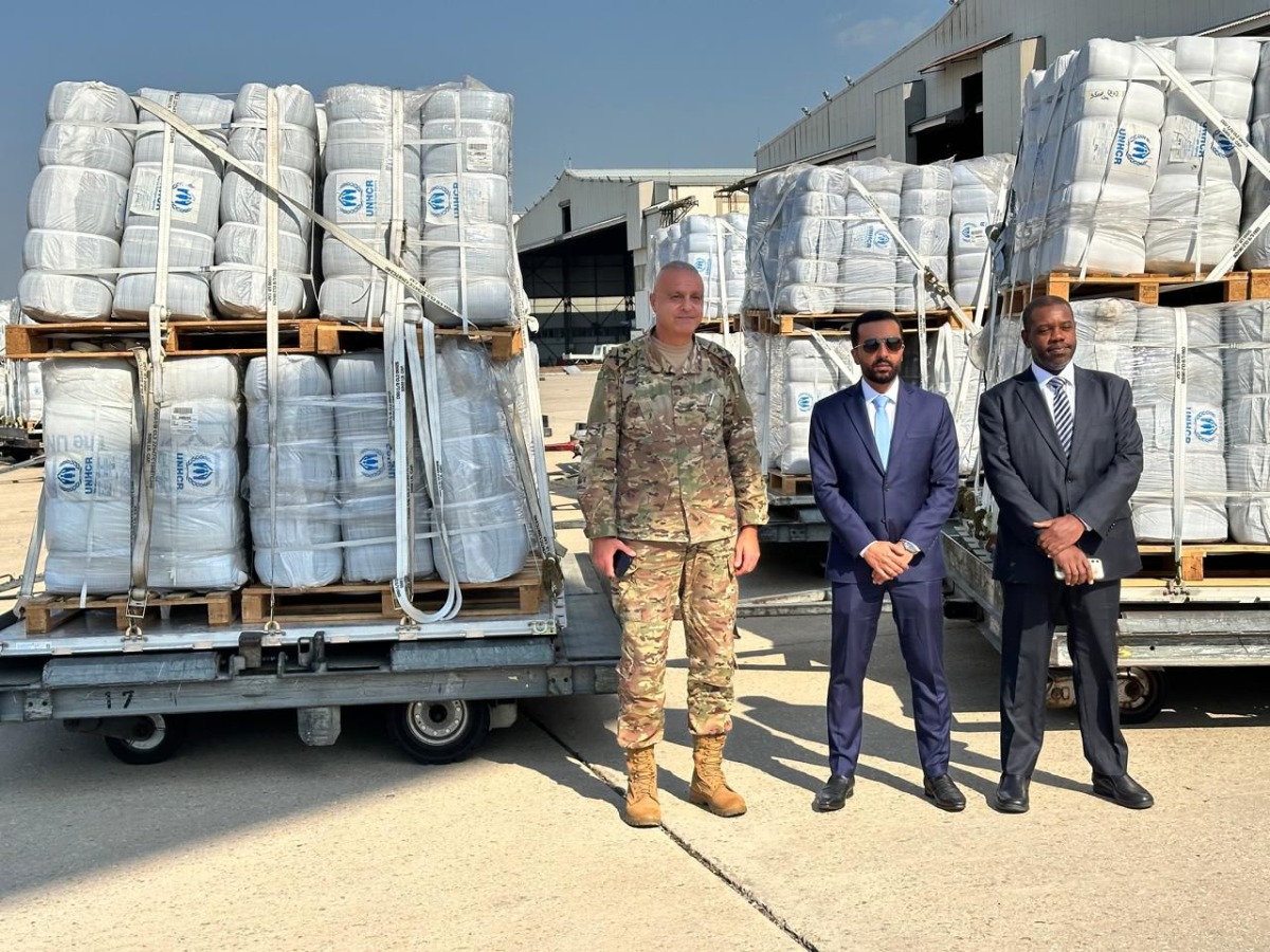 Qatari aircraft carrying aid in support of Lebanese people arrives in Beirut