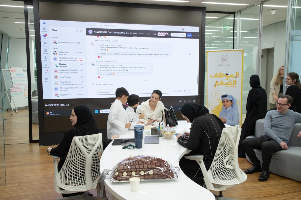 Little Employee participants at Qatar Foundation’s Communication Directorate.