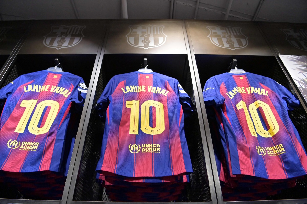 Yamal takes iconic Barcelona number 10 shirt