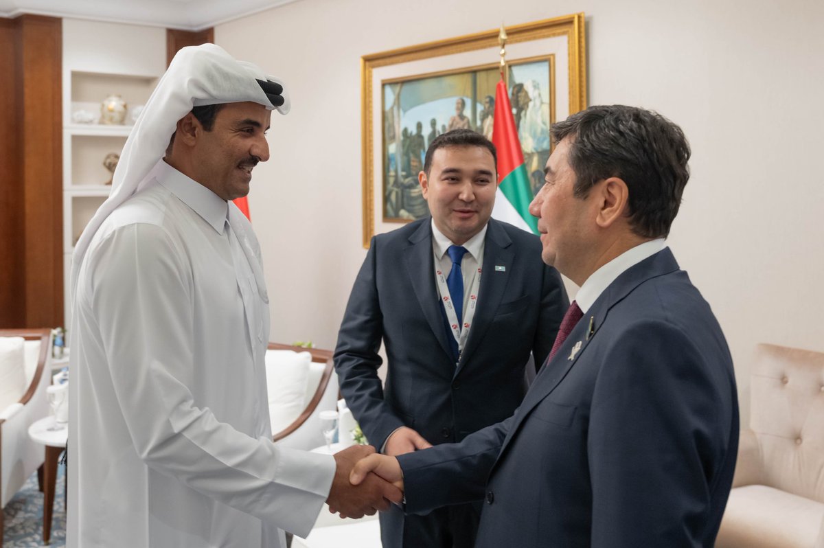 Amir meets Kazakhstan's Chairman of Mazhilis of Parliament