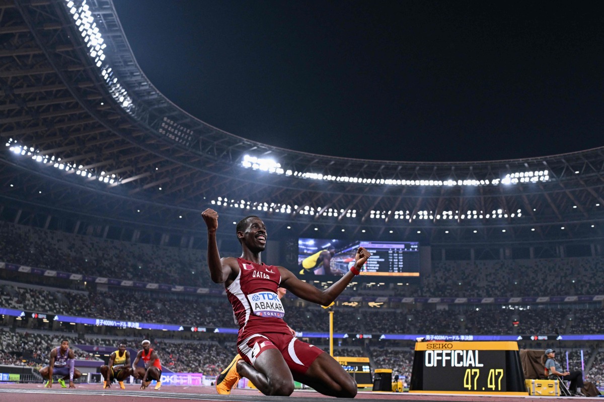 Qatar's Samba, Abakar make historic 400m hurdles final at Tokyo Worlds