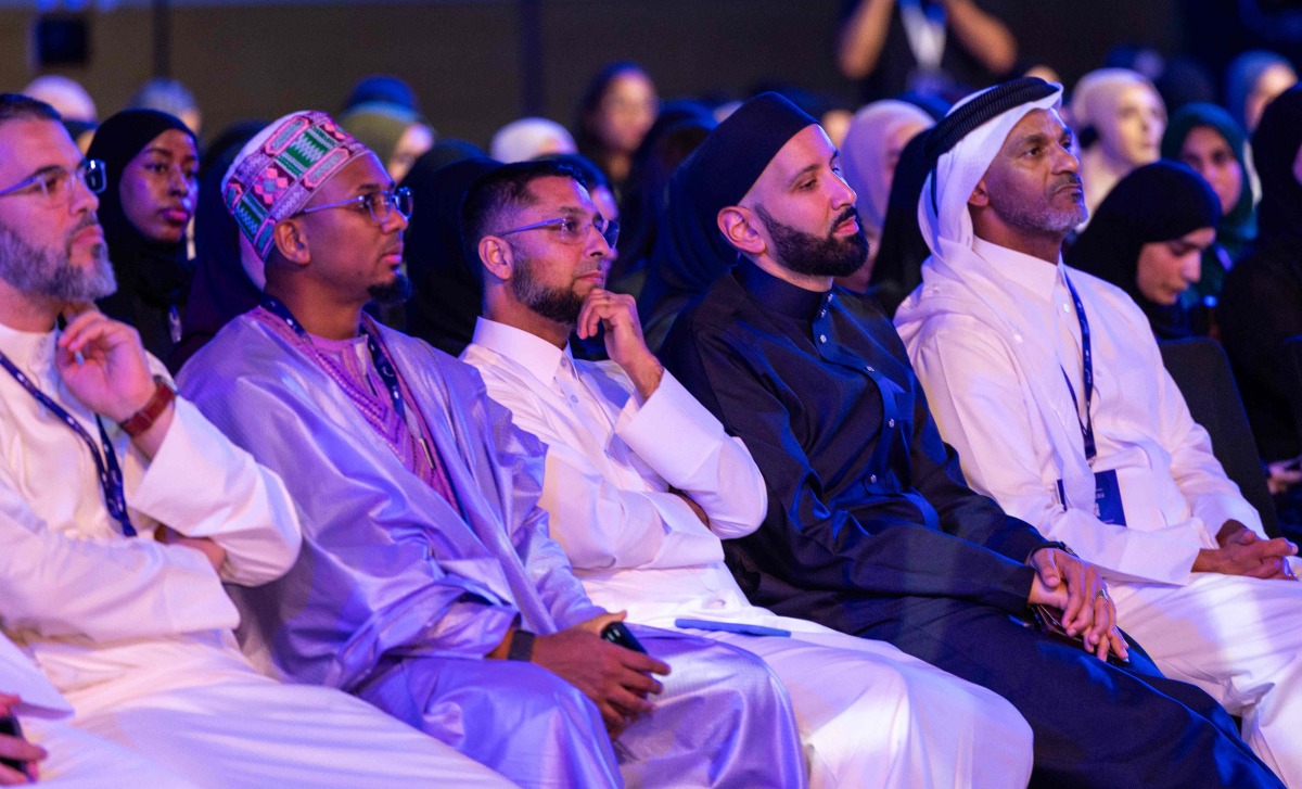 Dignitaries and guests at the opening ceremony at Multaqa (Education City Student Center).