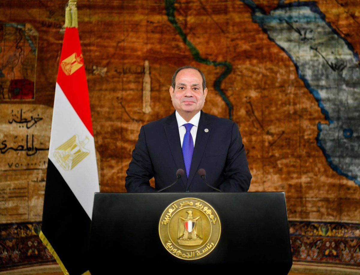 Egypt President says real peace in Middle East hinges upon having independent Palestinian state