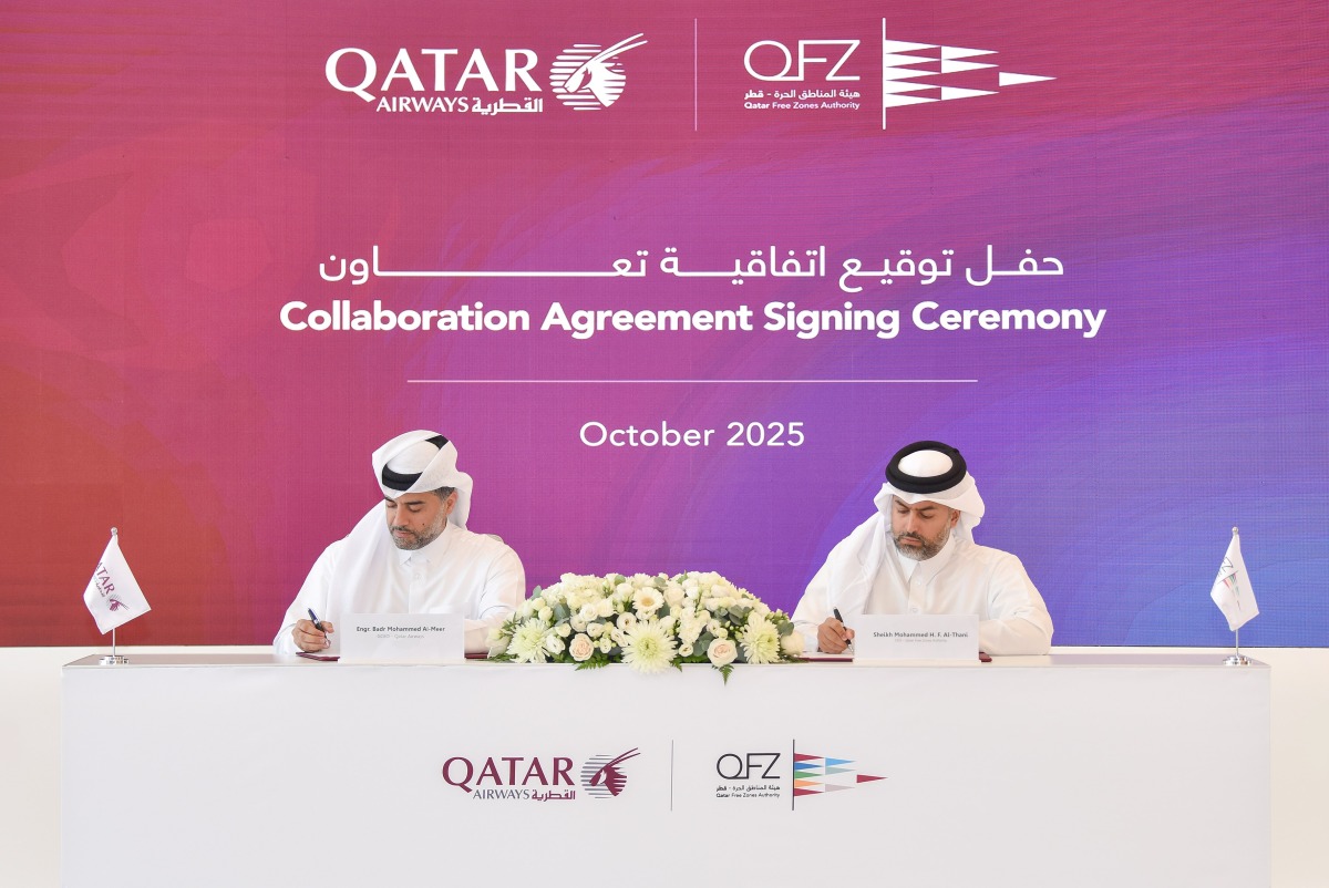 Qatar Free Zones Authority, Qatar Airways partner to boost aviation and logistics ecosystems