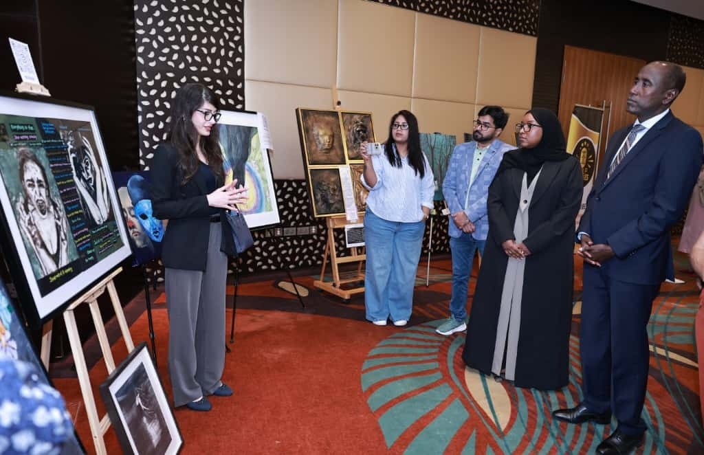 Kenya’s Ambassador to Qatar H E Mohamed Nur Adan with other participants during the event to celebrate World Mental Health Day.