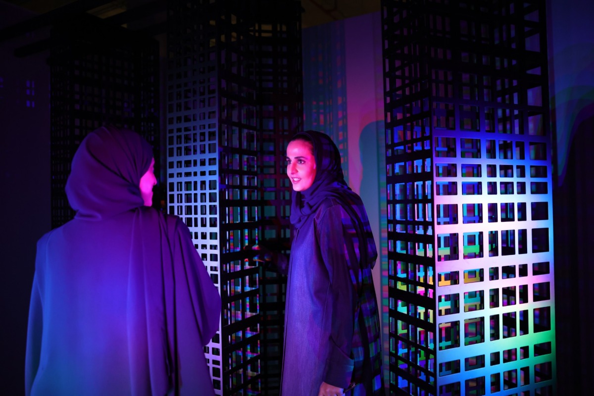 Sheikha Al Mayassa inaugurates 'Changing Gates' art exhibition at Fire Station