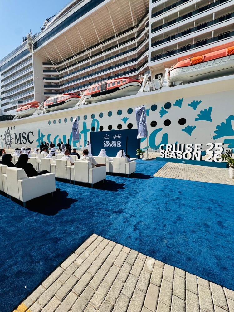 Qatar Tourism marks start of cruise season with arrival of MSC Euribia
