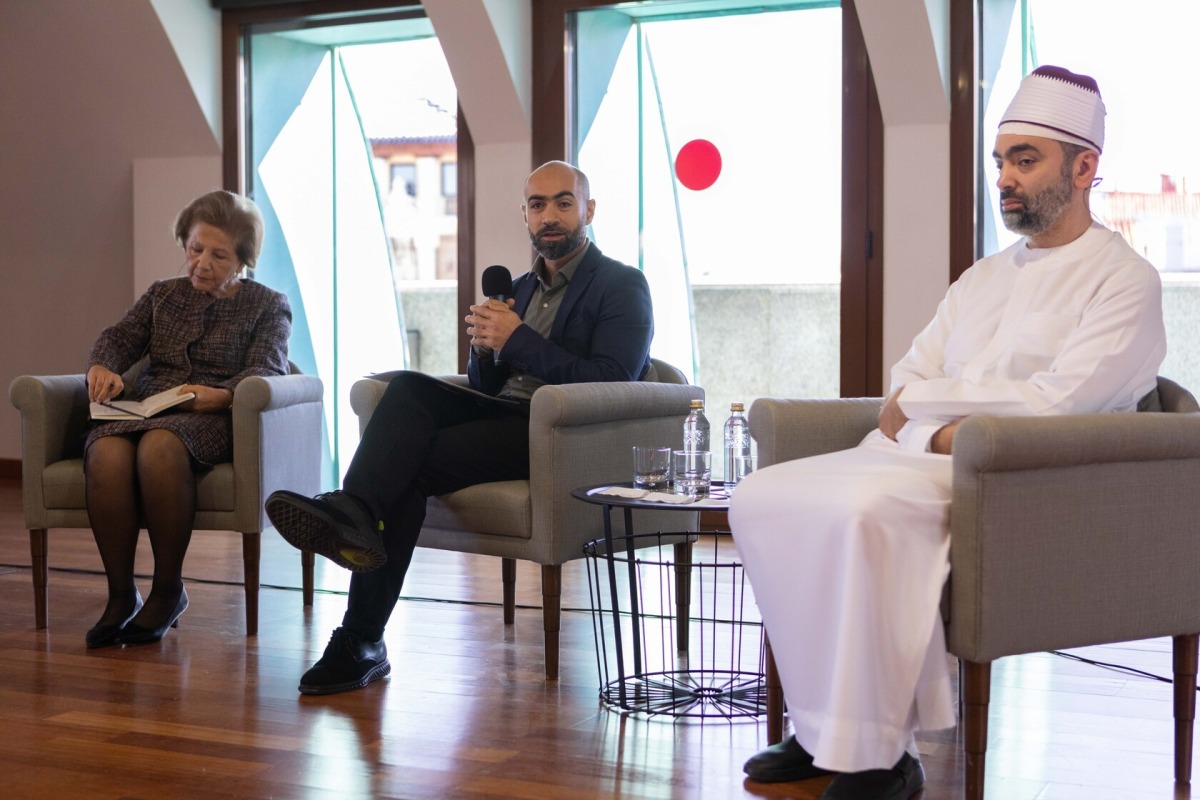 Representatives of Qatar Foundation and Reina Sofía School of Music during the launch event in Madrid.