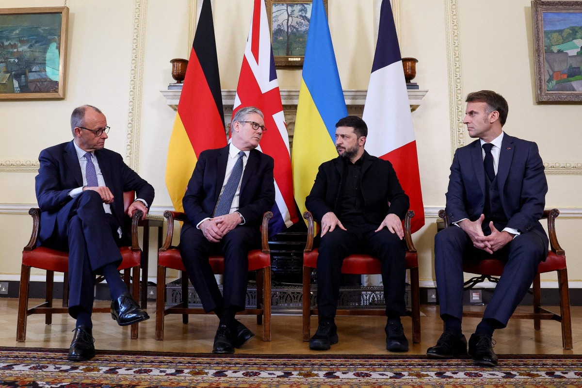 European leaders meet Zelensky amid Trump pressure on plan to halt war