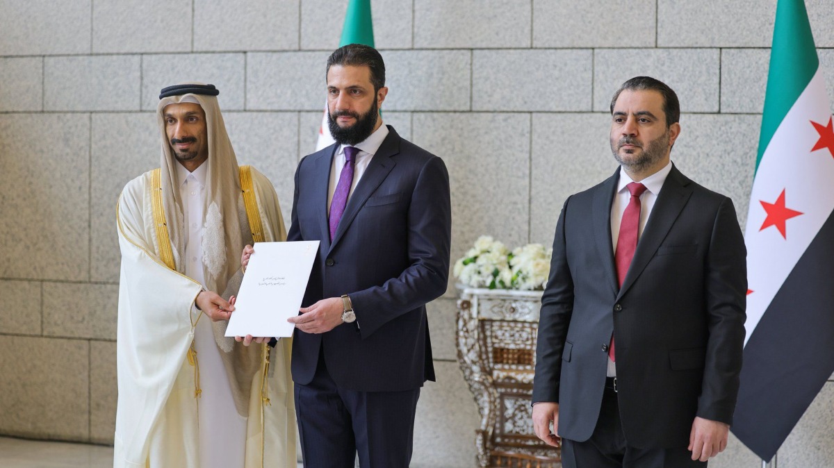 Syrian President receives credentials of Qatar’s Ambassador