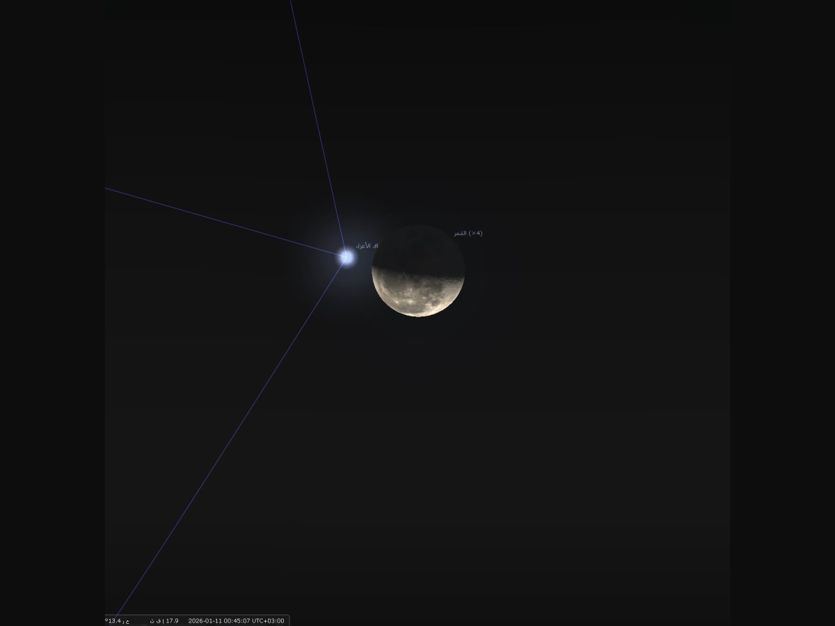 Moon and Spica star to dazzle night sky over Qatar after midnight