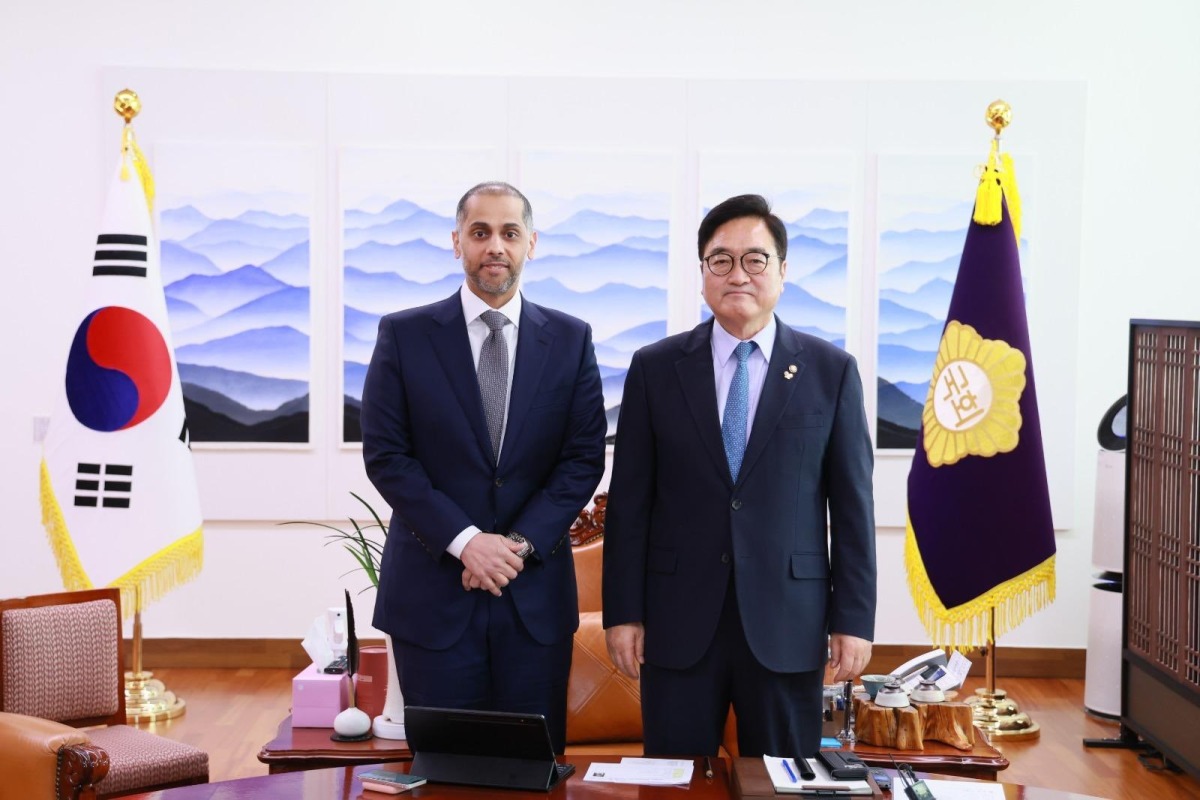 Speaker of National Assembly of Republic of Korea meets Qatar's Ambassador