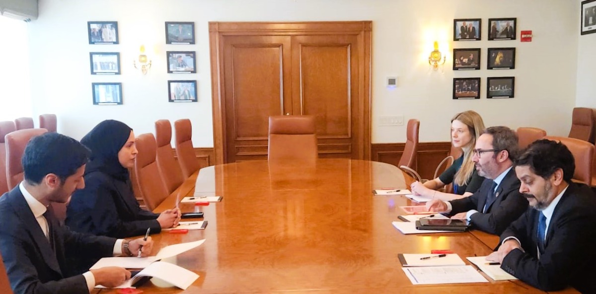 Qatar's Permanent Representative to UN meets Under-Secretary-General and Executive Director of UN Office for Project Services