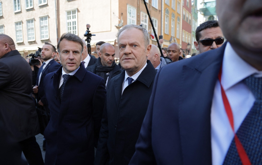 Macron and Tusk meet in Poland to discuss European defence