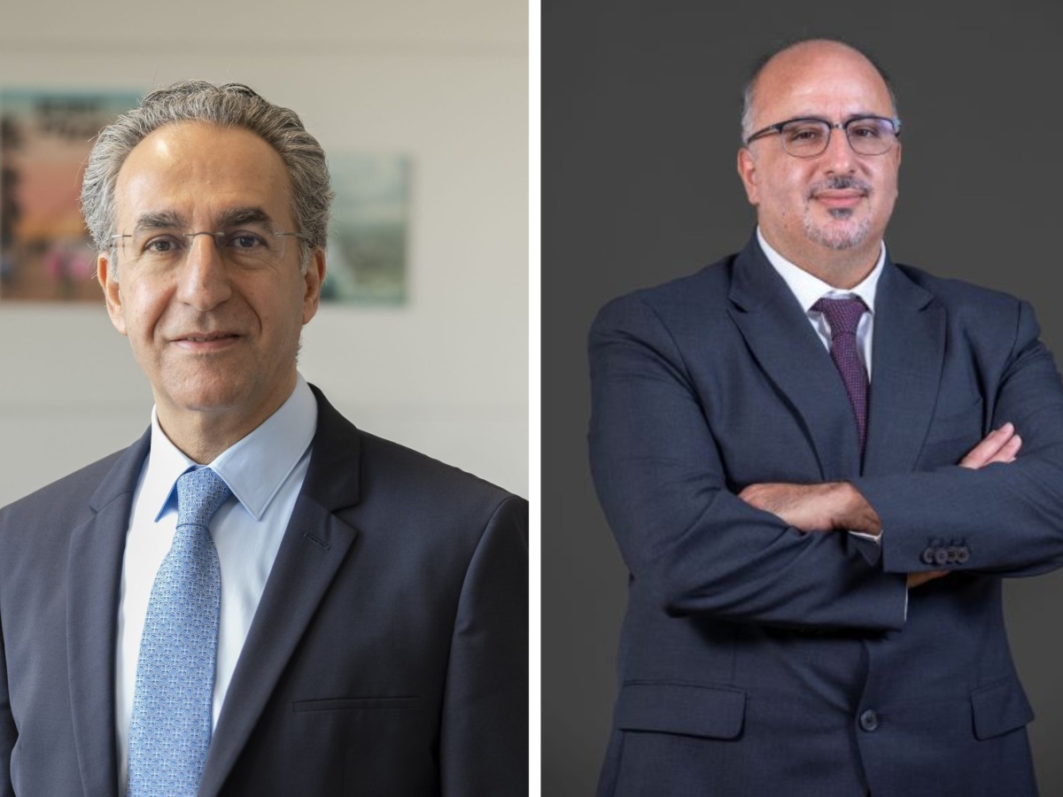 FROM LEFT: Acting Dean of SOSH Dr. Basel Salloukh and Dean of the SEAPP Dr. Ayhab Saad.
