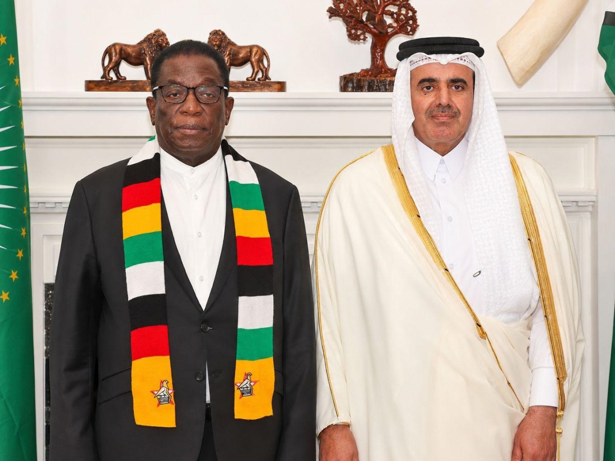 Zimbabwe President receives credentials of Qatar Ambassador